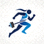 xc sports 中国区官方网站品牌标志，橙色与深蓝色搭配的体育资讯平台logo